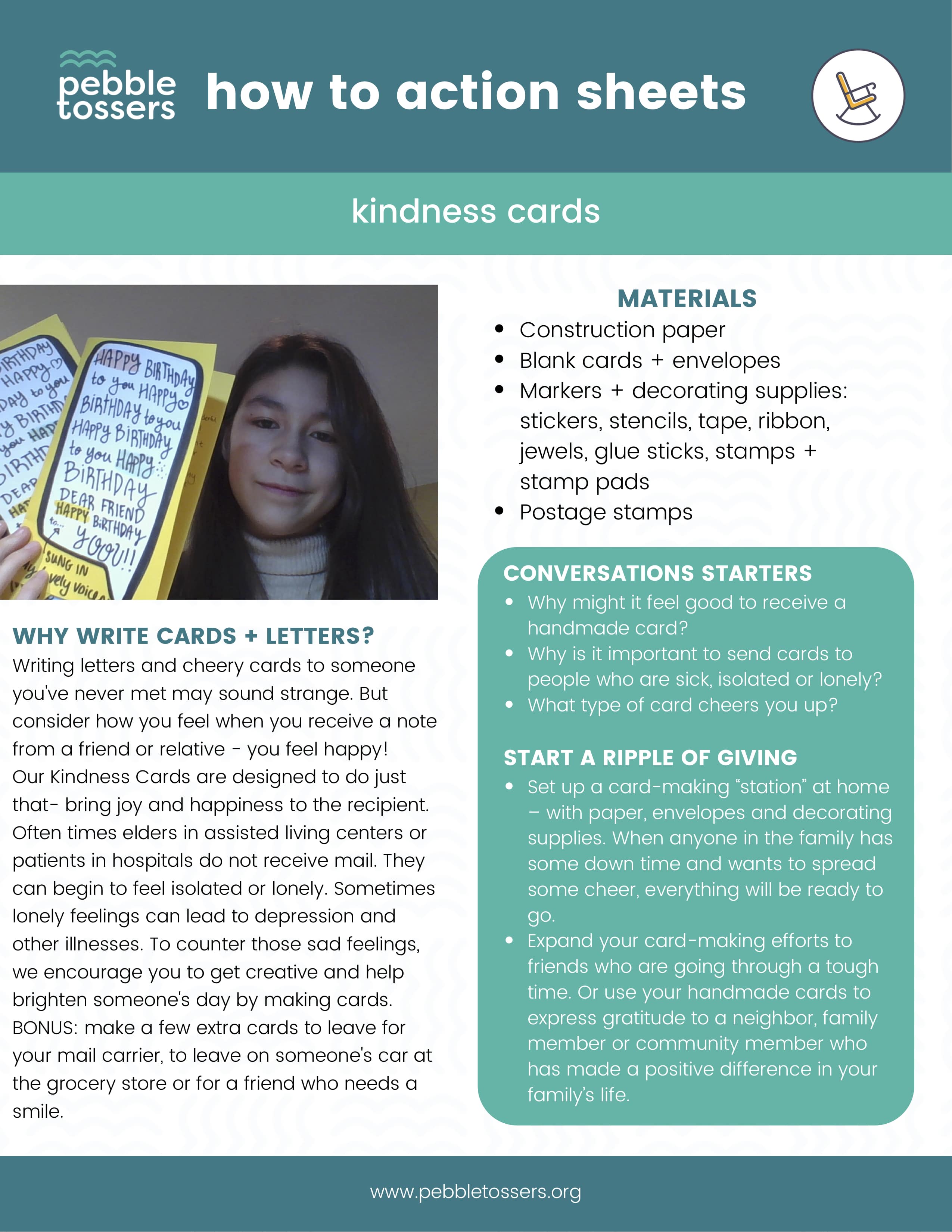 how to guide for creating kindness cards for the elderly